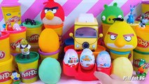 Toys Kinder surprise eggs Peppa pig Cars 2 Play doh Toys Unboxing eggs