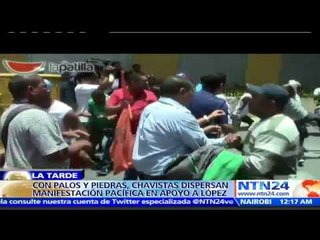 Agresiones de chavistas a prensa y simpatizantes de Leopoldo López dejan un muerto y 60 herido