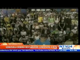 CIDH condena al Estado venezolano y le ordena restablecer señal a RCTV