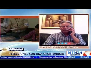 "Es la oportunidad para que los políticos enmienden su forma de conducirse”: Candidato guatemalteco