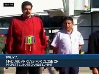Bolivia: Maduro Adresses Closing Session of Climate Summit