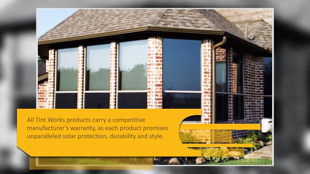 Window Tinting Products by Tint Works