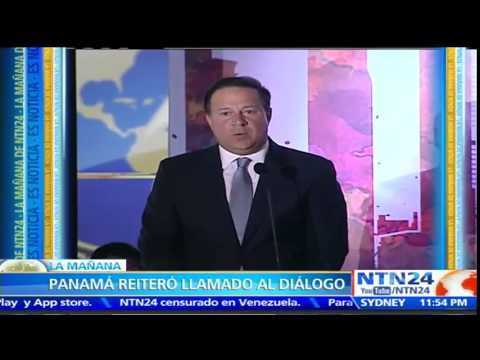 Pdte. de Panamá asegura que Maduro está “dispuesto” a reunirse con Santos para tratar crisis