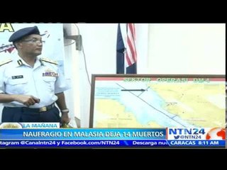 Al menos 14 muertos tras hundirse un barco con inmigrantes en aguas malasias