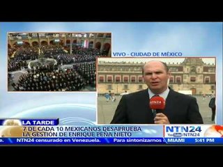 Presidente Peña Nieto presenta informe de gestión ante imagen desfavorable de la población