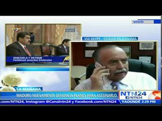 "Maduro es un tonto que no tiene sentido en lo que dice": Cochez por supuesto plan magnicida