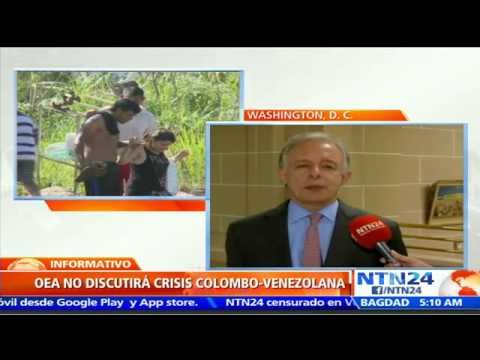 Vamos a seguir tras la solidaridad de toda América : embajador de Colombia ante la OEA en NTN24