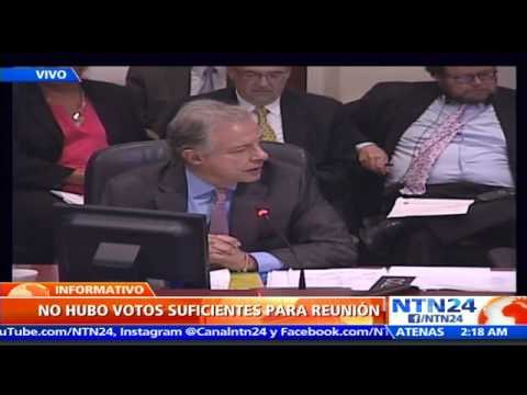 OEA no aprueba reunión de cancilleres solicitada por Colombia para analizar crisis con Venezuela