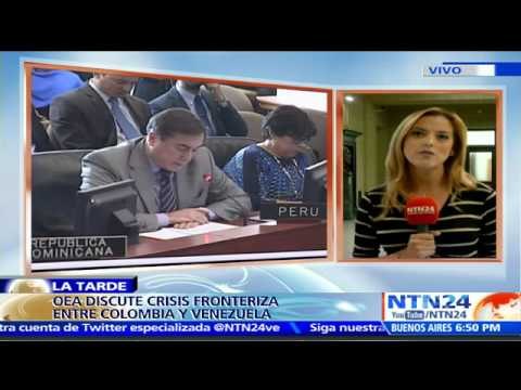 Embajadores ante la OEA exigen una solución basada en el diálogo para el conflicto colombo-vzlano