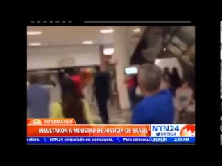 Abucheos a Ministro de Justicia en Brasil