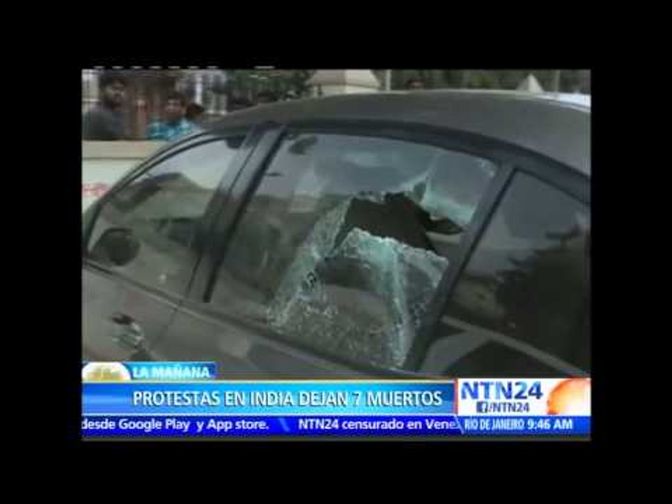 Regresa la calma en el oeste de India tras protestas que dejan al menos siete muertos