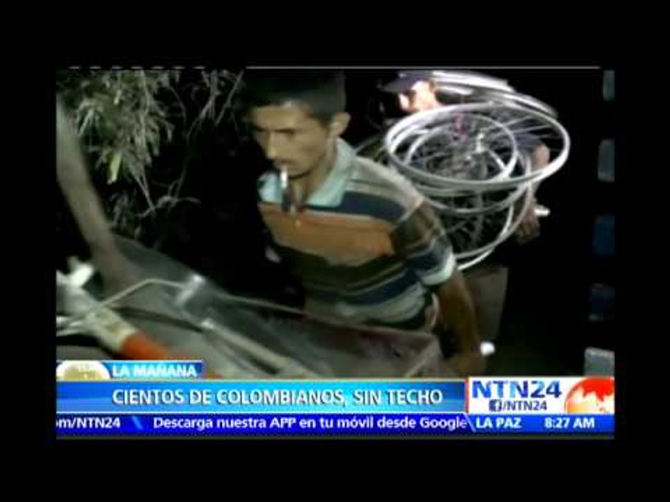 Deportados instalan improvisados campamentos en la ciudad refugio de Villa del Rosario