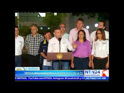 Presidente de Nicaragua insta a Colombia a acatar el fallo de la CIJ sobre el litigio marítimo