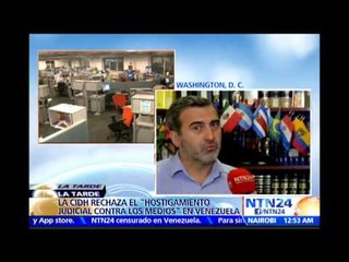 CIDH condena el continuo "hostigamiento" a medios de comunicación en Venezuela
