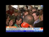 Ministro del Interior y canciller colombiana escuchan a los deportados de Venezuela