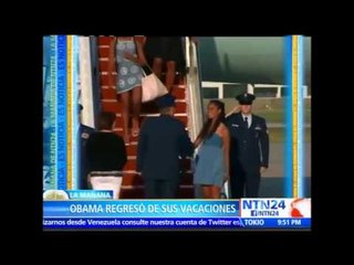 Barack Obama termina sus vacaciones y se pone al día con su agenda