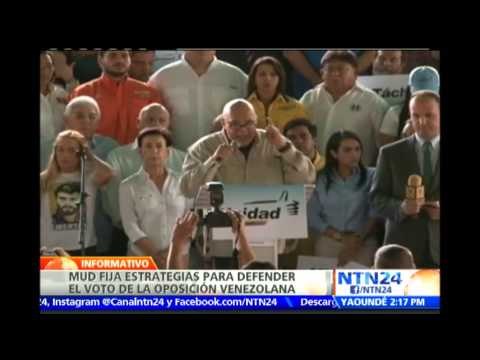 MUD fija estrategias para defender el voto de la oposición en elecciones legislativas en Venezuela