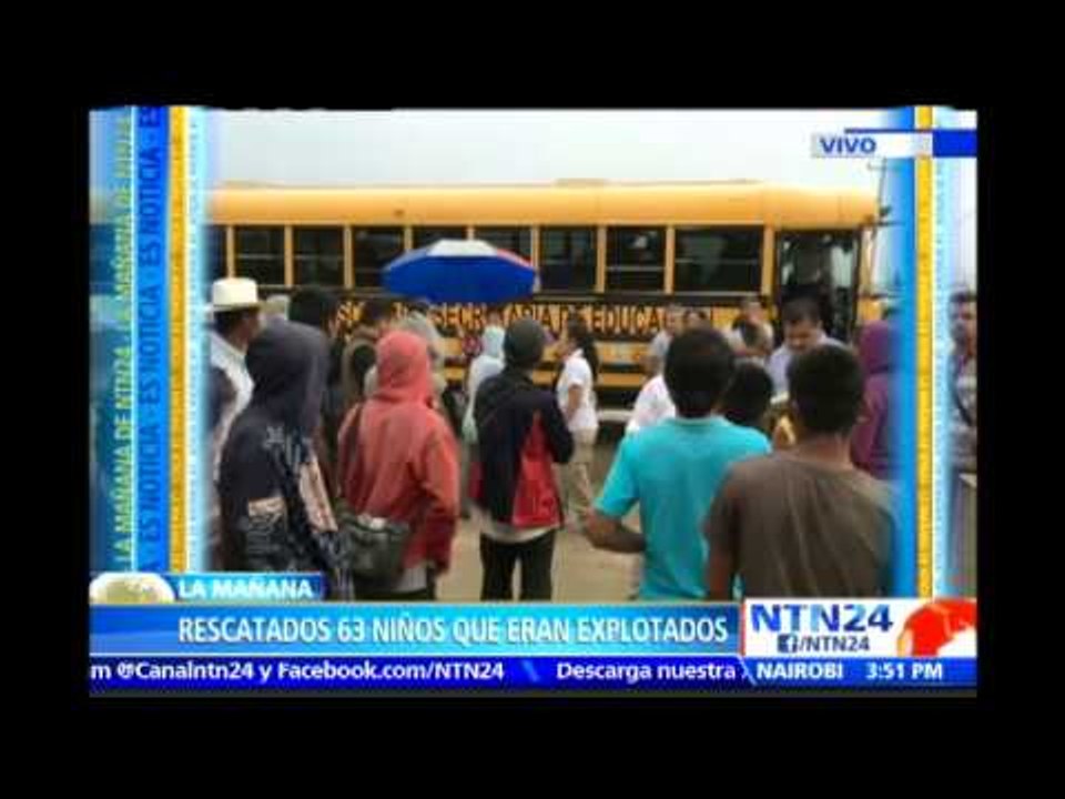 Rescatan a 63 niños y 28 adultos que eran explotados en campos agrícolas de Coahuila, México