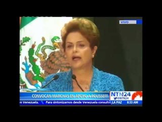 Grupo oficialista brasileño sale a las calles para mostrar apoyo a Dilma Rousseff