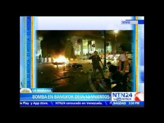 Al menos 27 muertos y 80 heridos por la explosión de dos bombas en el centro de Bangkok