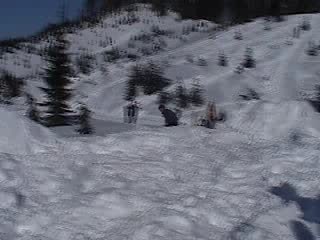 Snowboard double backflip