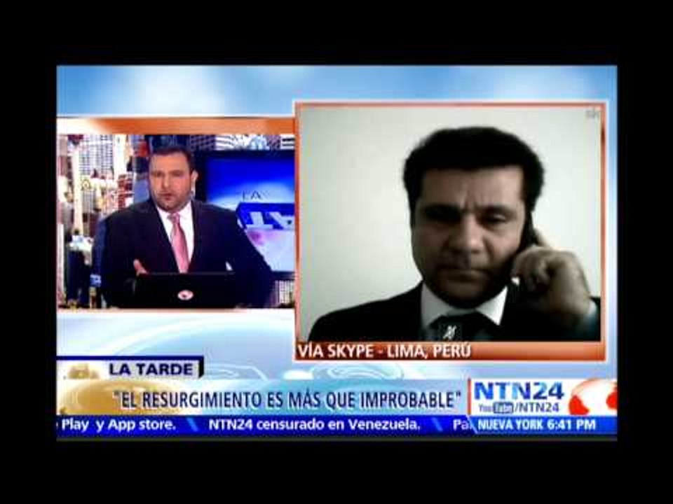 Hay presencia de Sendero Luminoso “sin capacidad de ejercer atentados”: Analista político peruano