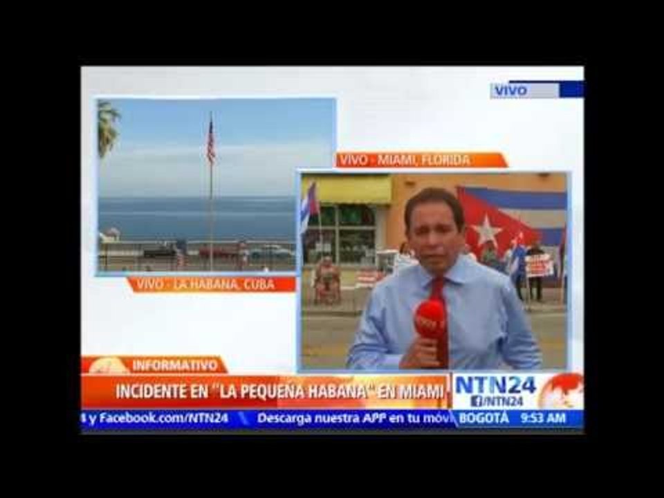 Incidentes en ‘la pequeña Habana’ en Miami por restablecimiento diplomático entre Cuba y EE.UU.