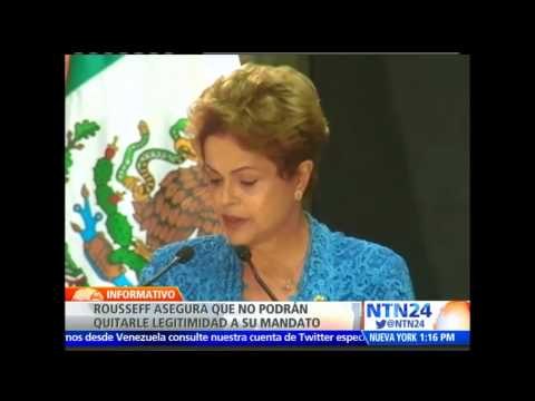 Nadie va a quitarme la legitimidad que el voto me dio : Dilma Rousseff le responde a la oposición