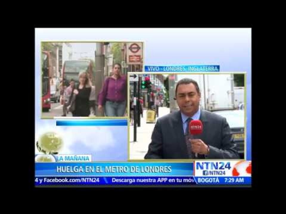 Trabajadores del metro en Londres inician huelga exigiendo mejores condiciones laborales
