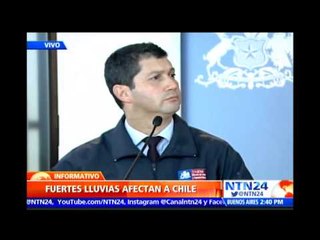 Emiten alerta roja en la región de Valparaíso en Chile por fuerte temporal