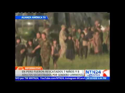 Rescatan a 15 personas secuestradas por Sendero Luminoso en Perú