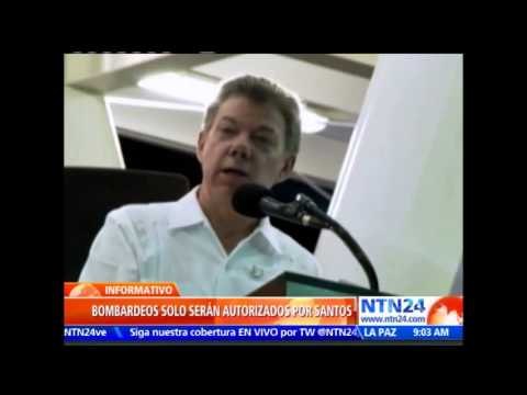 Santos vuelve a suspender bombardeos contra las FARC