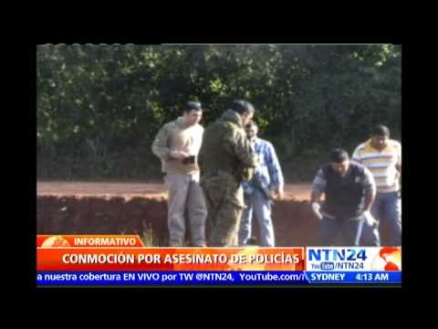 Familiares de policías asesinados por grupo terrorista en Paraguay protestan contra el Gobierno