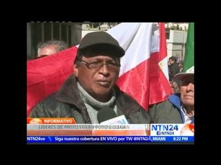 Cientos de manifestantes llegan hasta Palacio de Gobierno en La Paz para exigir hablar con Morales