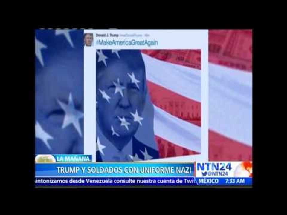 Donald Trump continúa causando polémica al publicar fotografía con soldados nazi