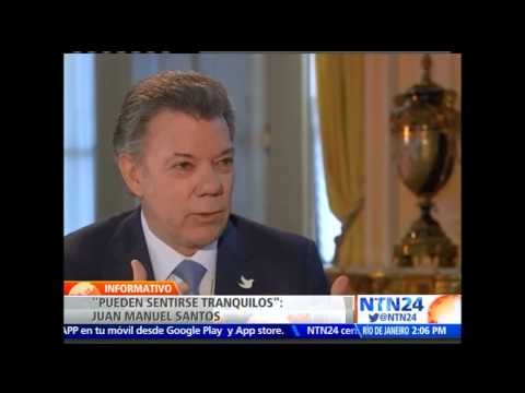 “Desescalar no es desproteger a los colombianos”: presidente Santos en NTN24