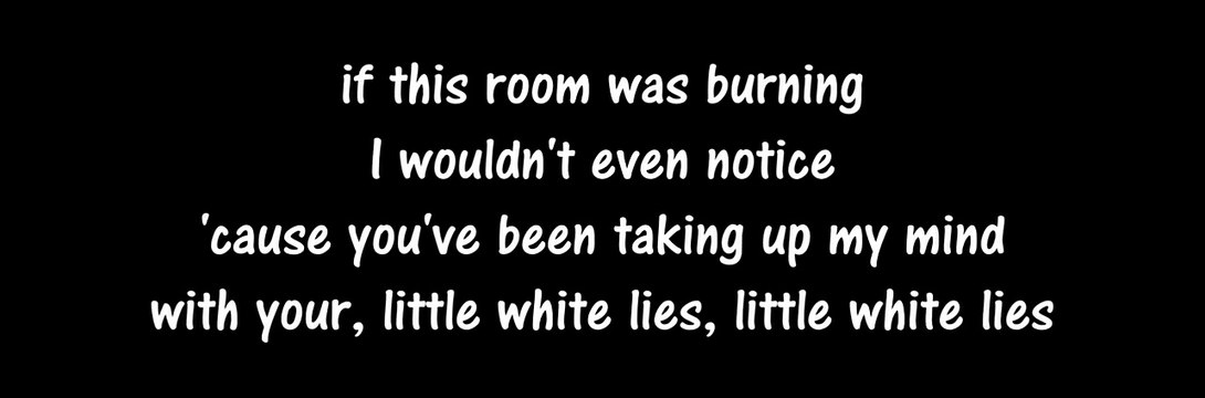 One Direction - Little White Lies
