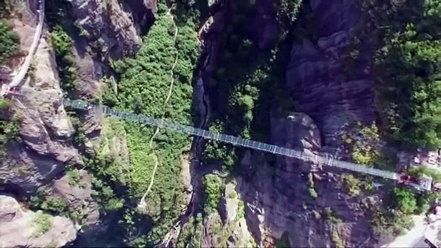World's Longest and Highest Glass-Bottom Bridge Open's in China Shiniuzhai Park