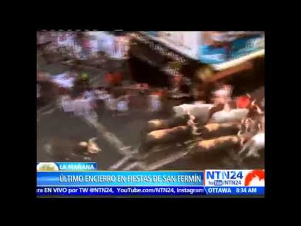 Último día de las fiestas de San Fermín: la carrera más rápida en 35 años