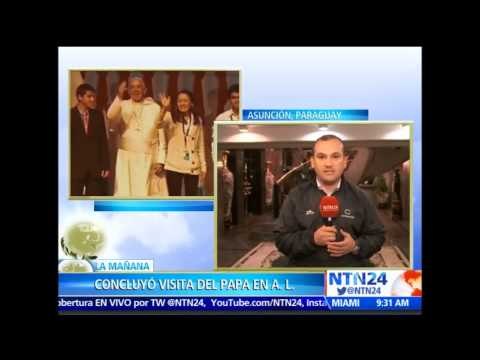 Papa Francisco llega a Roma tras su gira por Ecuador, Bolivia y Paraguay