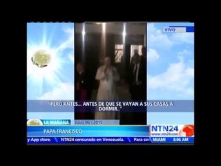 Papa pasa su primera noche en Quito en etapa inicial de viaje que le llevará a Bolivia y Paraguay