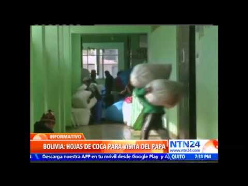 Bolivia repartirá  bolsas con coca entre los fieles presentes durante la visita del papa Francisco