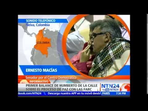 Senador Ernesto Macías advierte en NTN24 que el presidente Santos “abandonó las riendas del país”