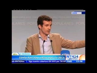 Partido Popular de España dice que hay que tomar medidas con la situación de Grecia