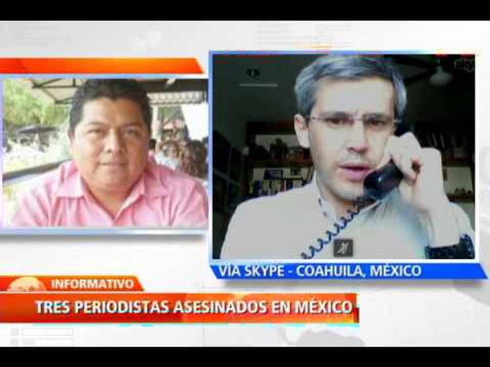 Colaborador de Centro Internacional de periodistas habla sobre asesinato de comunicadores en México