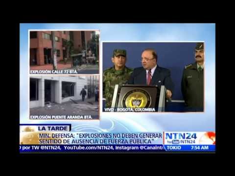 Gobierno colombiano ofrece 100 millones de pesos para dar con los autores de atentados en Bogotá