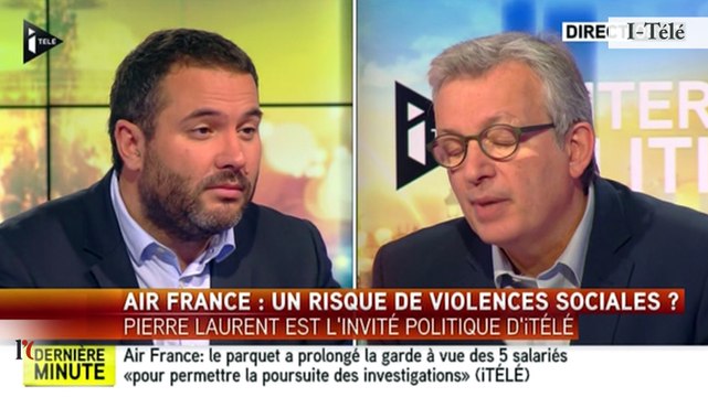 TextO’ : Air France - Pierre Laurent (PCF) : «Ce qu'il s'est passé hier matin est indigne de la République»