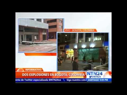Así fueron las dos explosiones ocurridas en la capital colombiana