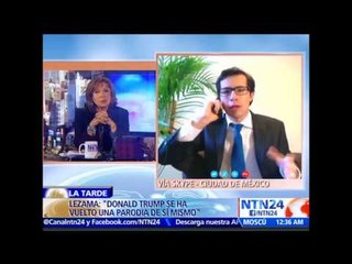 "Donald Trump es el bufón más rico de los Estados Unidos": analista político Emilio Lezama