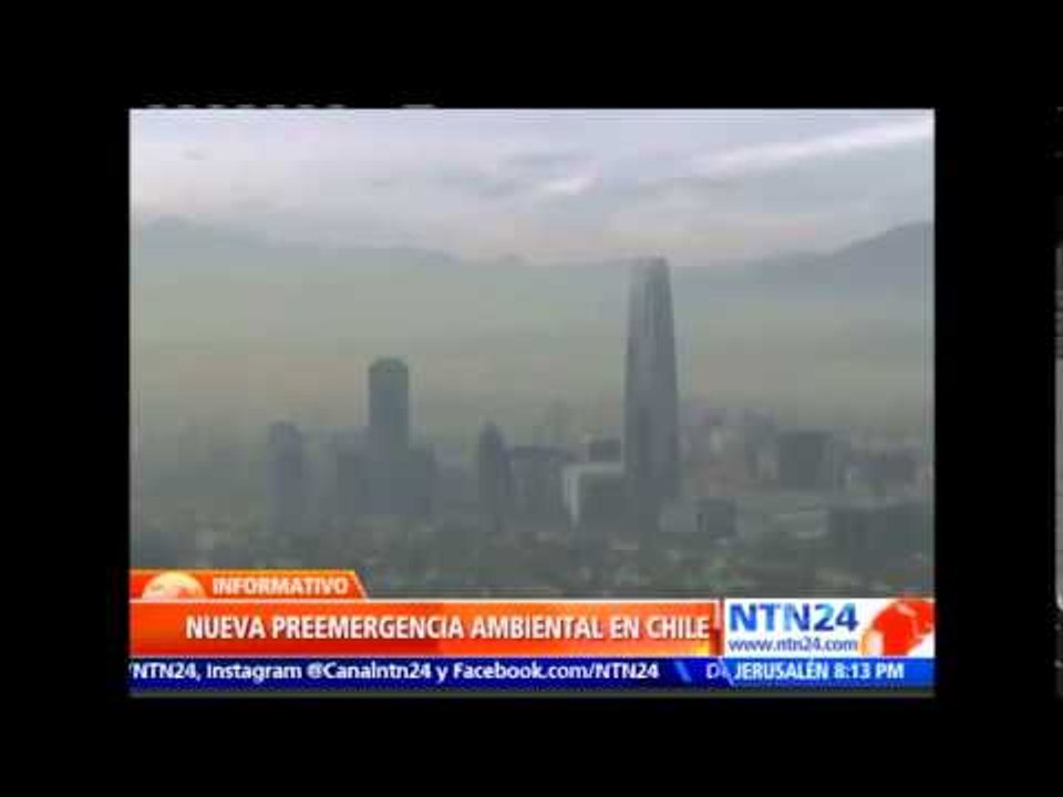 Santiago de Chile bajo séptima preemergencia ambiental de 2015 debido a la contaminación del aire